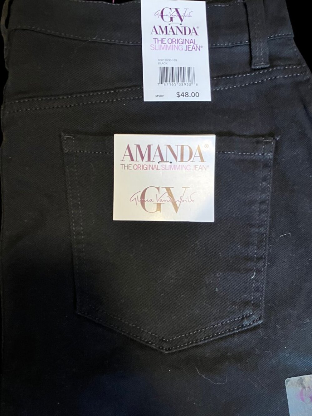 NWT Gloria Vanderbilt "Amanda" Jeans Size: 14 - Picture 3 of 6